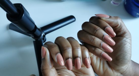 Authors natural nails showing length